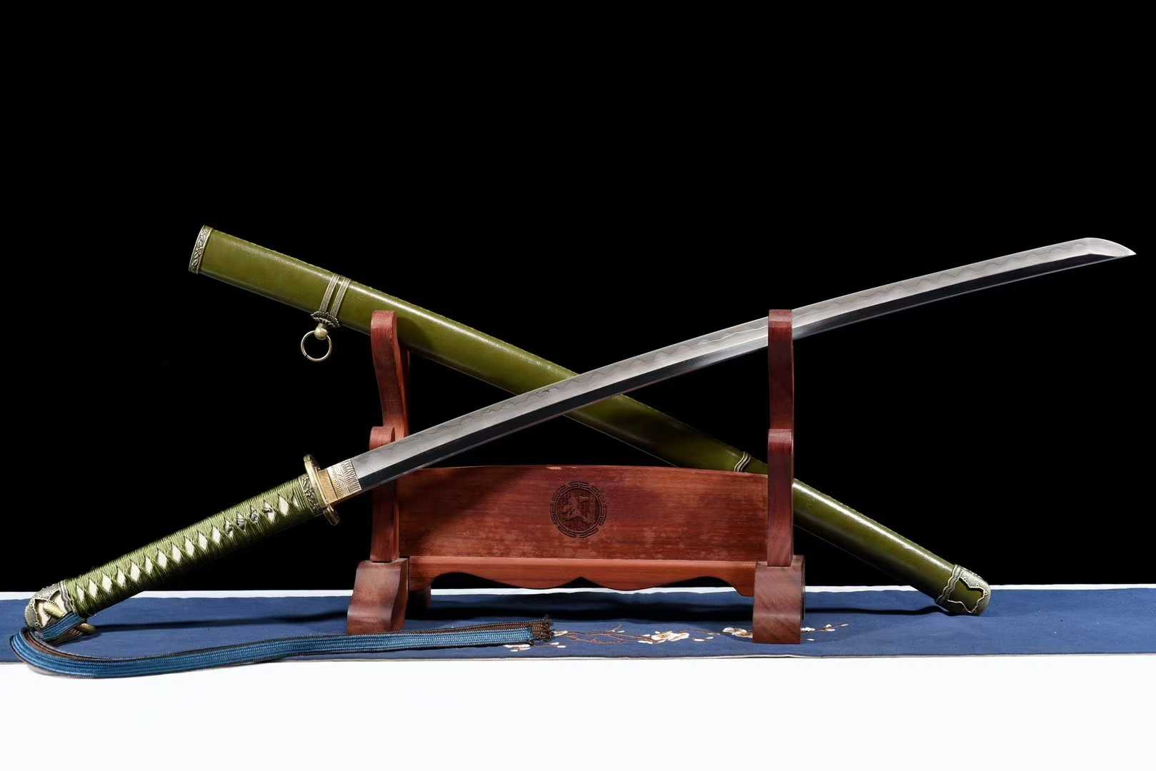 98 Thức Quân Đao – Phiên Bản Phục Nguyên 1:1, Lõi T10 – Vỏ Thép Hoa Văn, Rèn Tay Cổ Pháp Long Tuyền